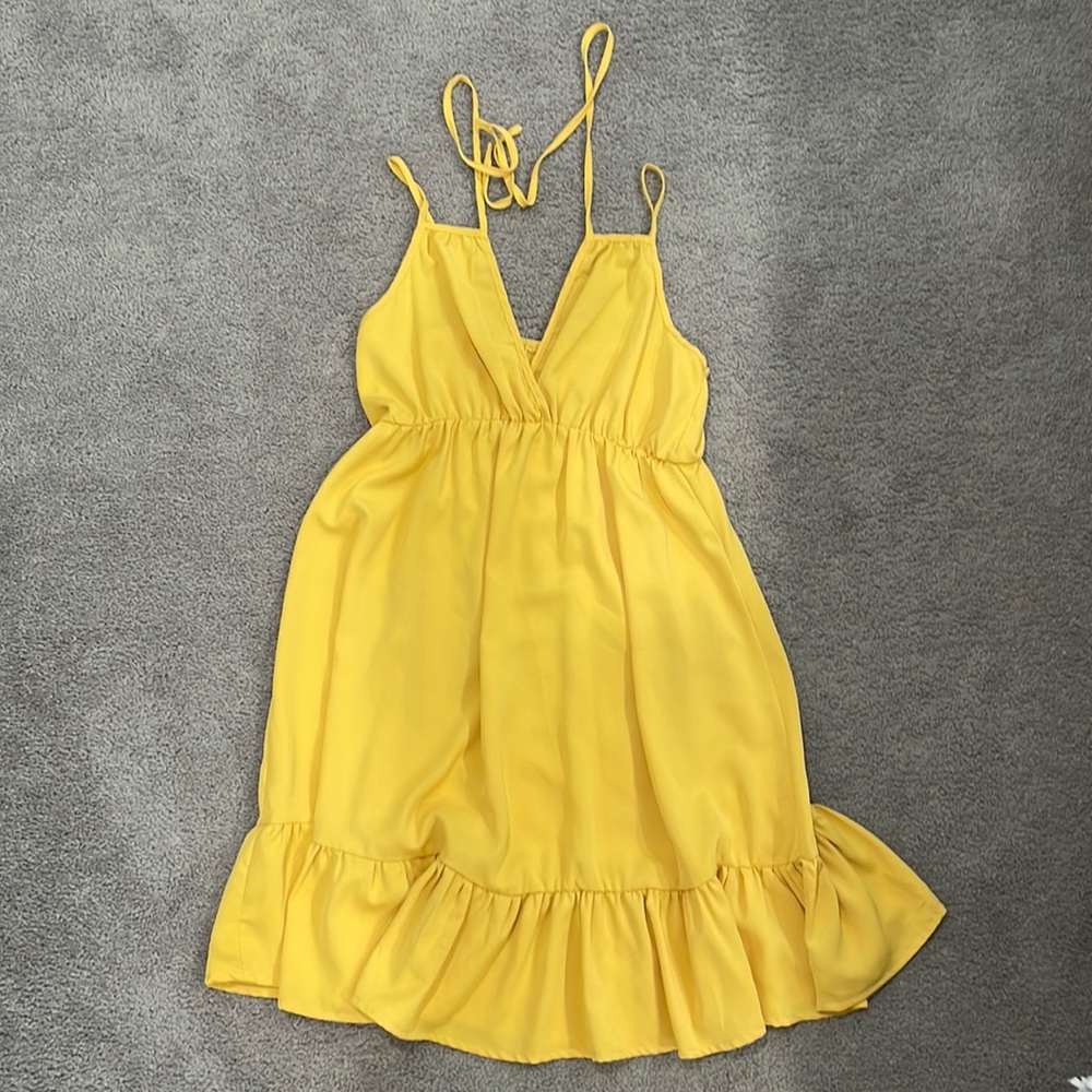 Yellow Summer Dress, Shein Size Medium